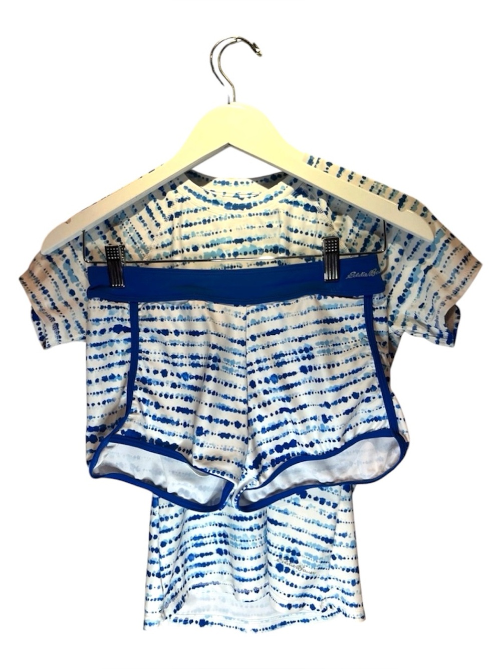 Eddie Bauer Girl’s Rashguard shorts Swim Set Size Large 14/16